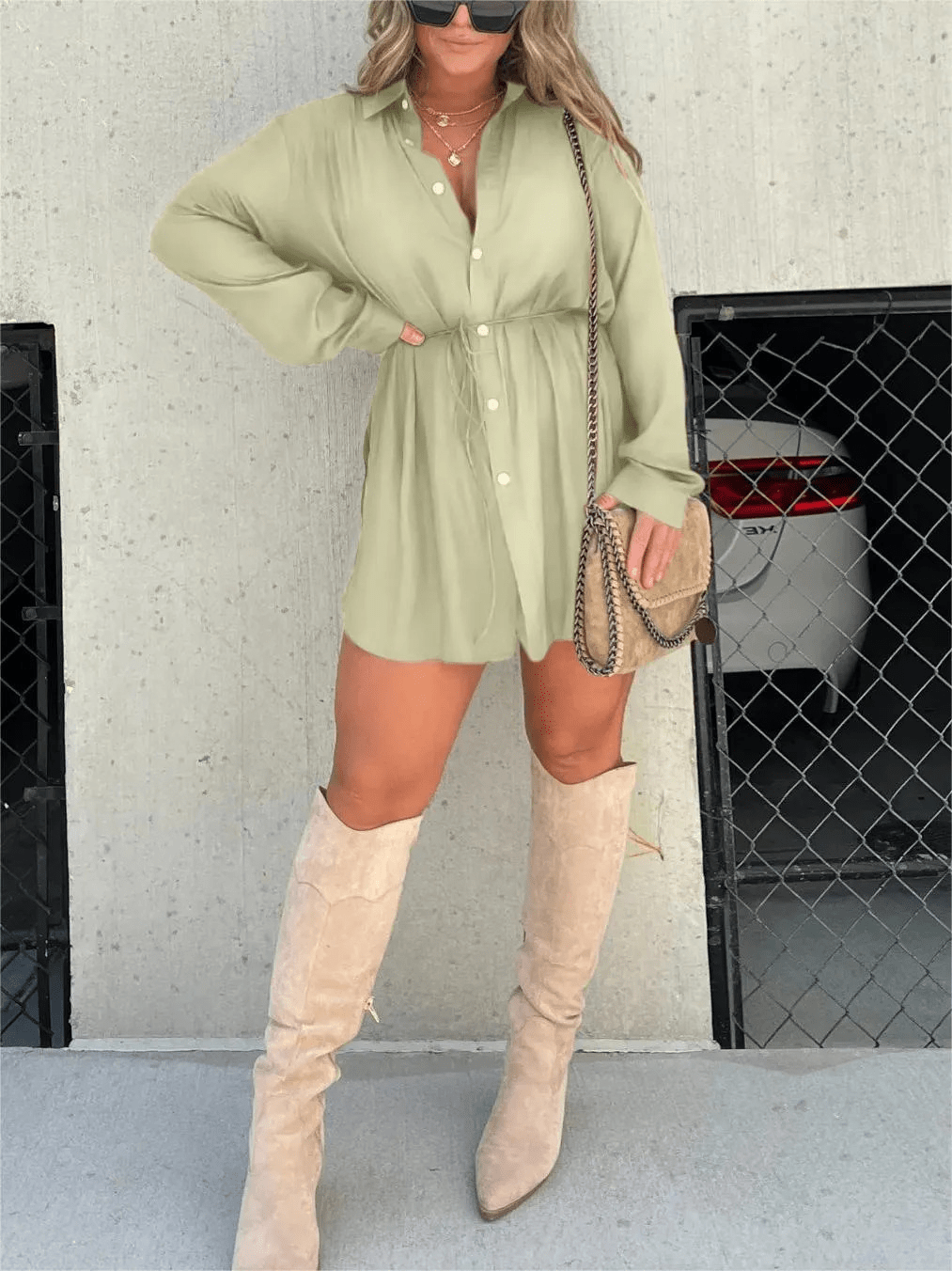 Chandria | Trendy Satin Romper Dress
