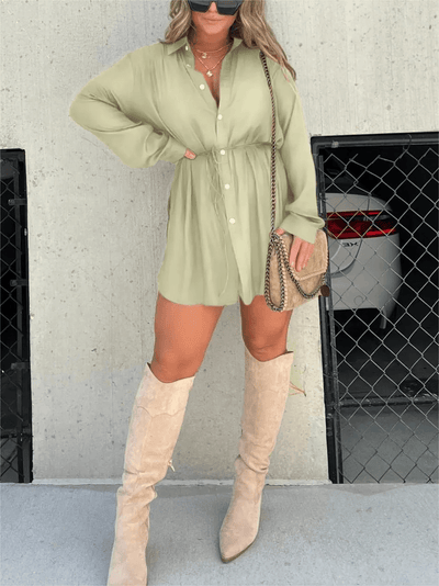 Chandria | Trendy Satin Romper Dress