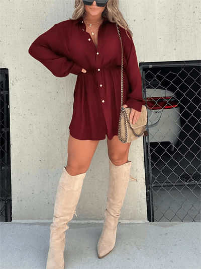 Chandria | Trendy Satin Romper Dress