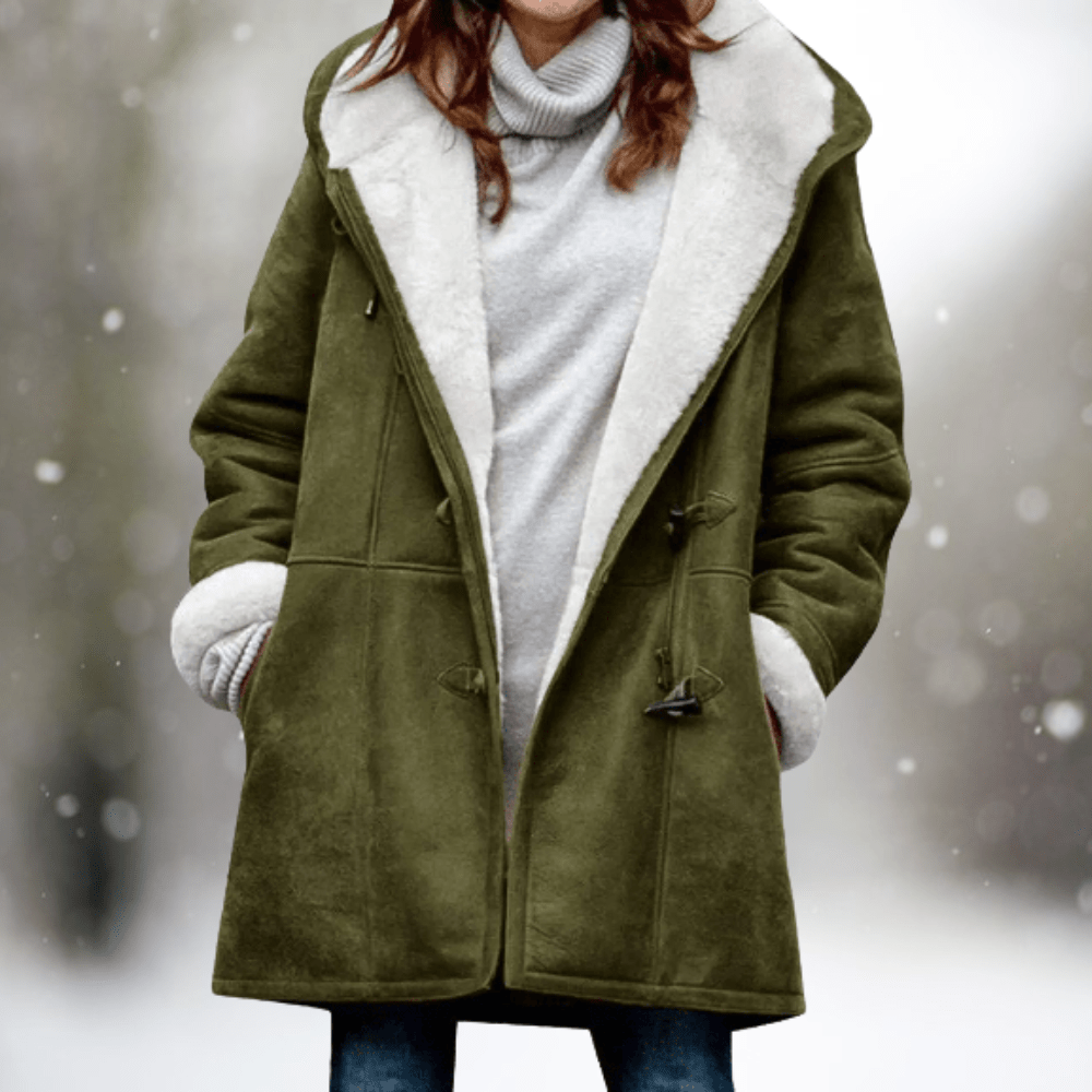 ELVARA | Women’s Suede Hooded Jacket