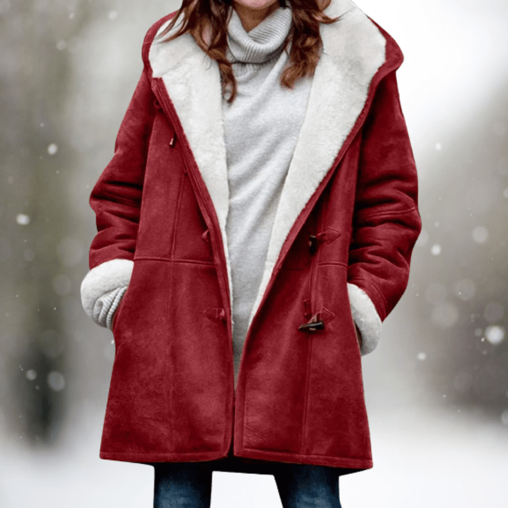 ELVARA | Women’s Suede Hooded Jacket
