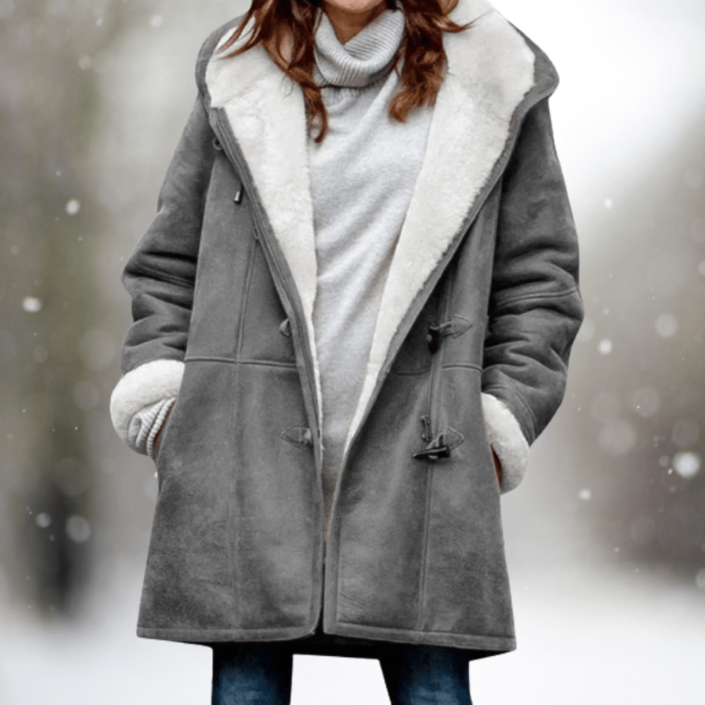 ELVARA | Women’s Suede Hooded Jacket