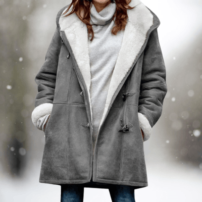ELVARA | Women’s Suede Hooded Jacket