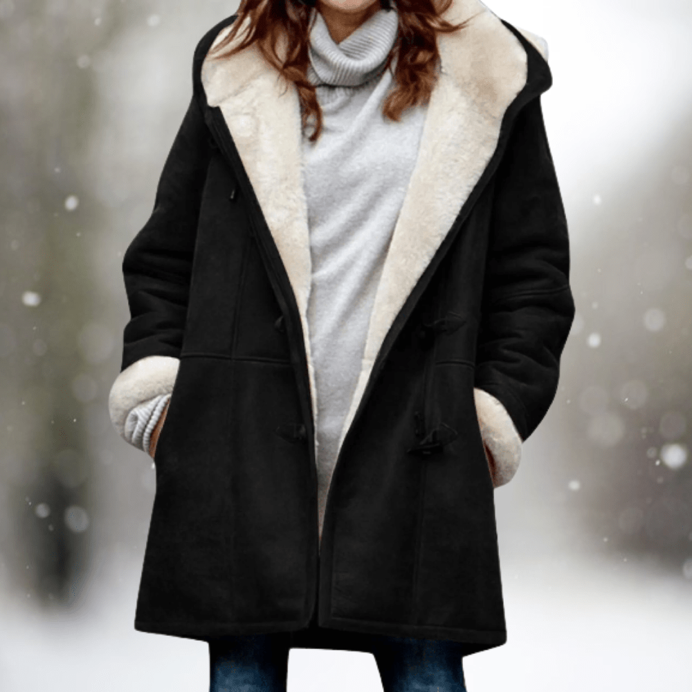 ELVARA | Women’s Suede Hooded Jacket