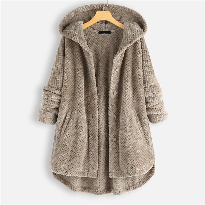 Maeve | Winter Hooded Double-faced Fleece Coat