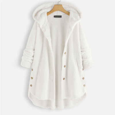 Maeve | Winter Hooded Double-faced Fleece Coat