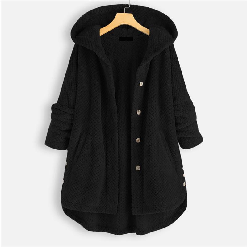 Maeve | Winter Hooded Double-faced Fleece Coat