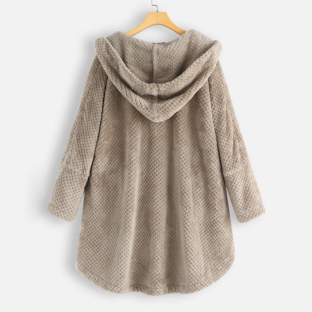Maeve | Winter Hooded Double-faced Fleece Coat