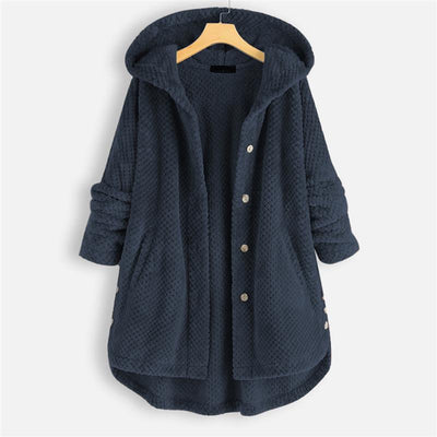 Maeve | Winter Hooded Double-faced Fleece Coat