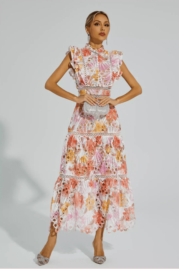 Malayah | Hollow Sleeveless Maxi Dress