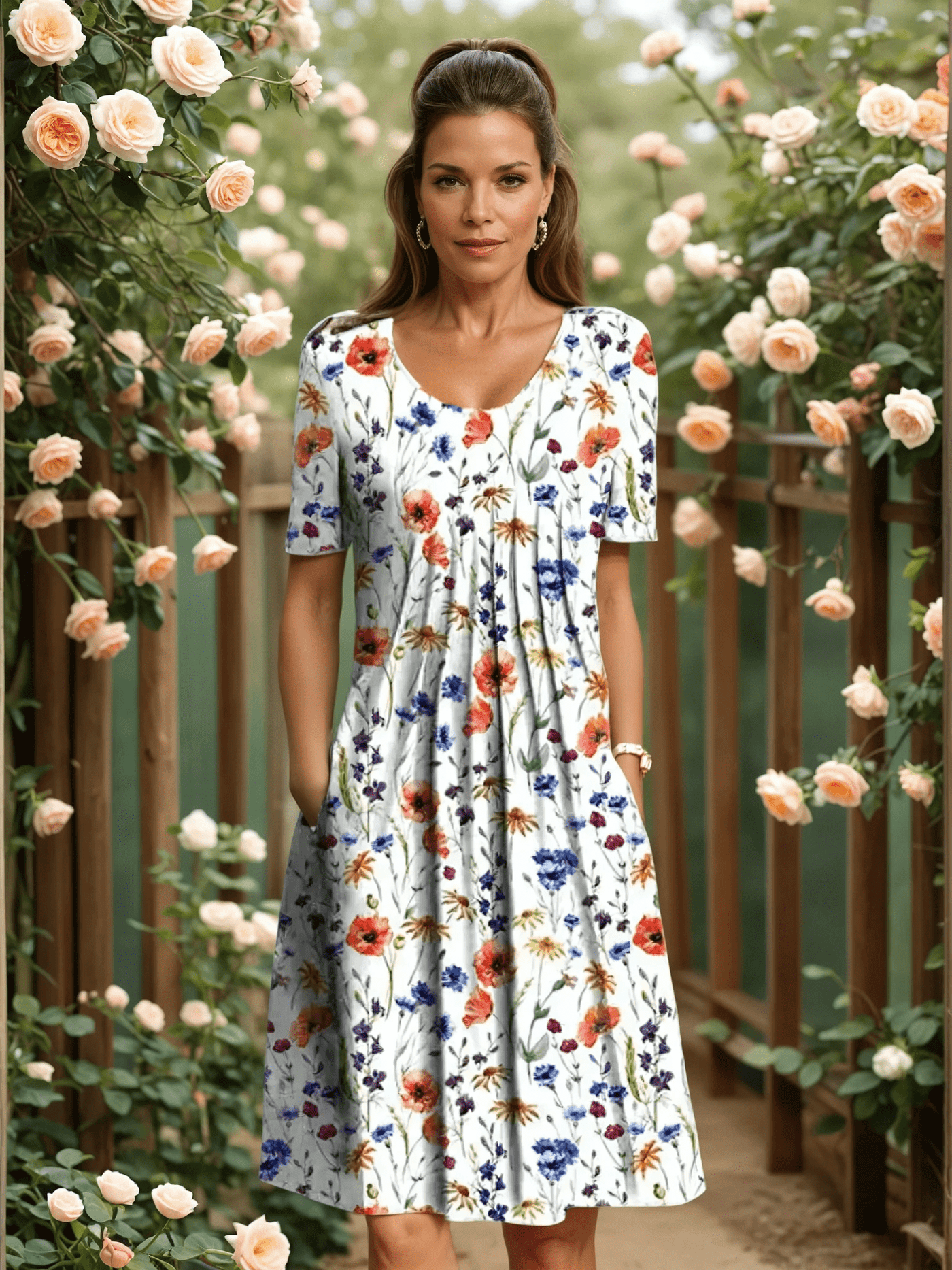Marcelle | Elegant Dress With Tummy Coverage